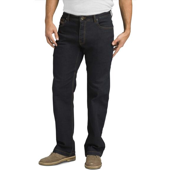 Prana Axiom Blue Mens Jeans Straight Organic Cotton Stretch Size 40x30 M41173002 - Picture 1 of 11